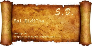 Sal Diána névjegykártya